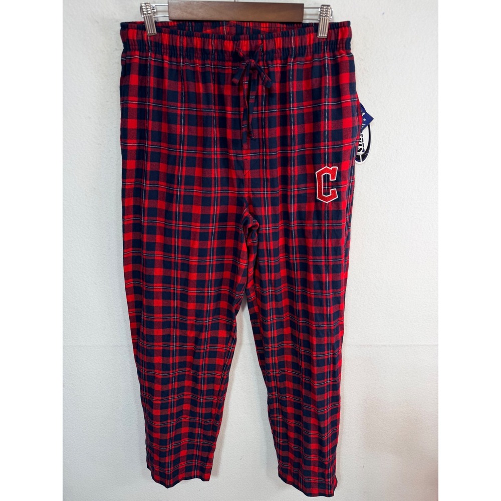 Concepts Sport MLB Cleveland Guardians Flannel Pajama Pants M Red Loungewear New